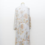 Orange Floral Maxi Dress - Size 10