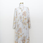 Orange Floral Maxi Dress - Size 10