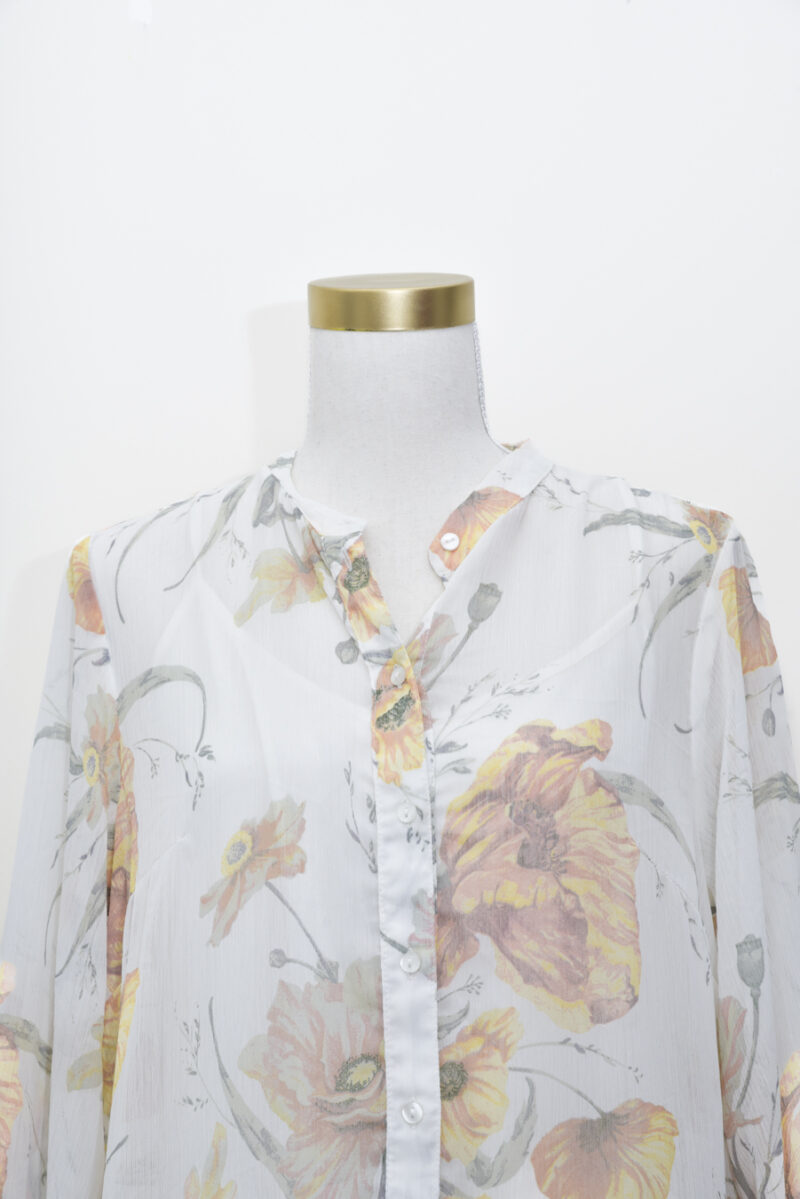 Orange Floral Maxi Dress - Size 10