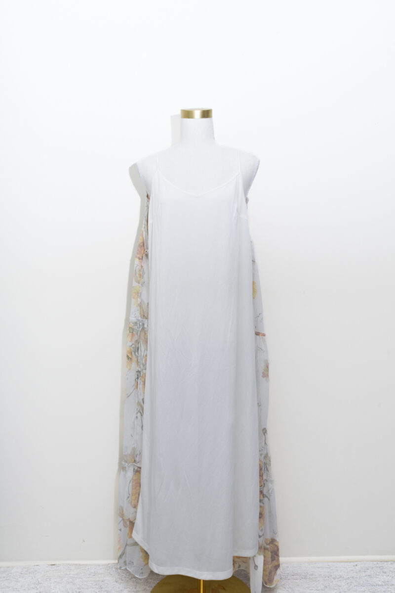 Orange Floral Maxi Dress - Size 10