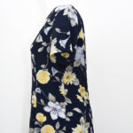 Navy Blue Floral Maxi Dress