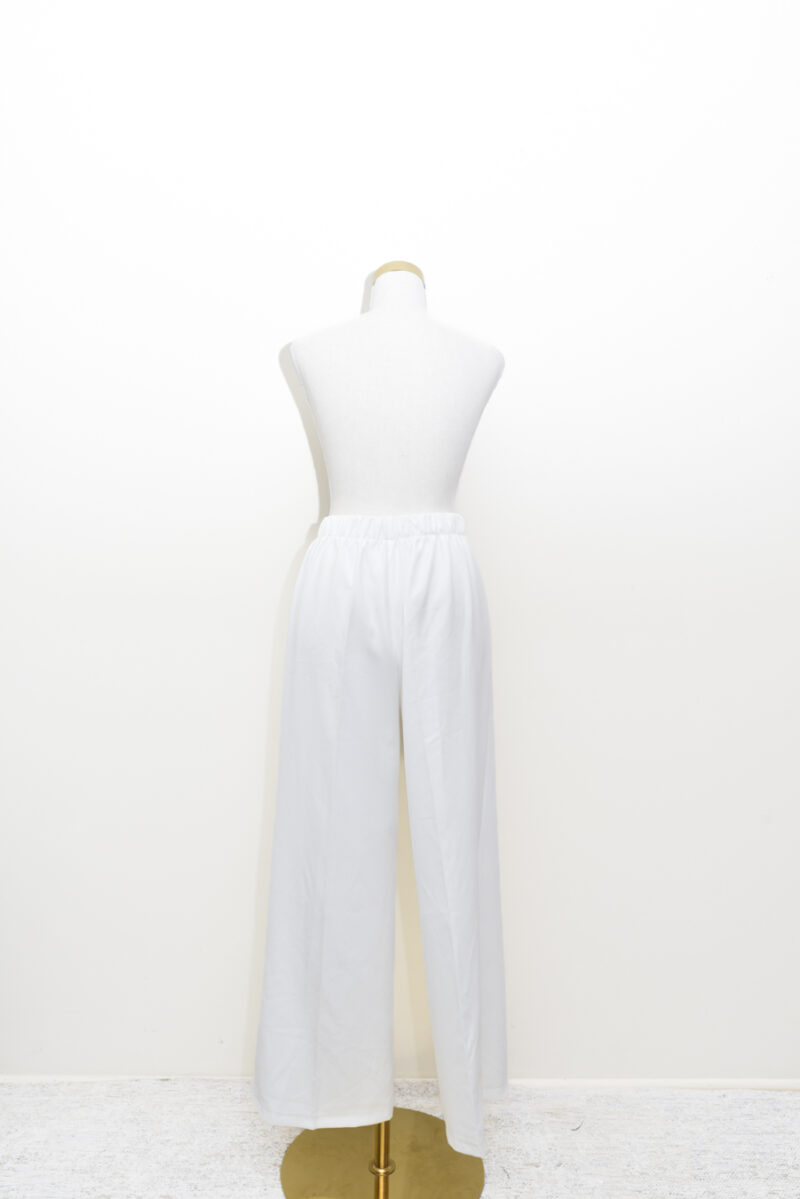 White Wide-leg Pants - Size 10