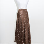Mocha Polka Dot Skirt - Size 10