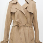 Suede Trench Coat - Size 12