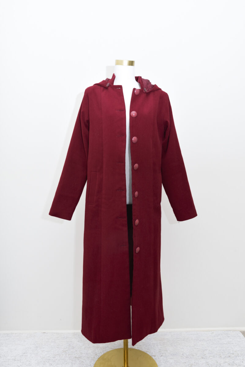 Long Red Coat - Size 10