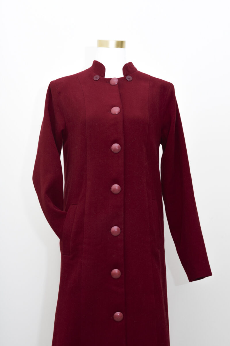 Long Red Coat - Size 10