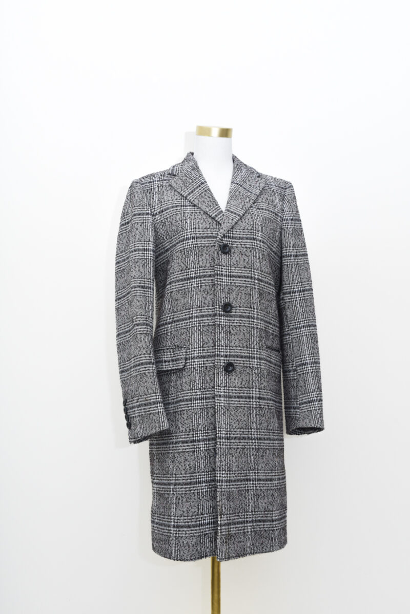 Checkered Gray Coat - Size 8