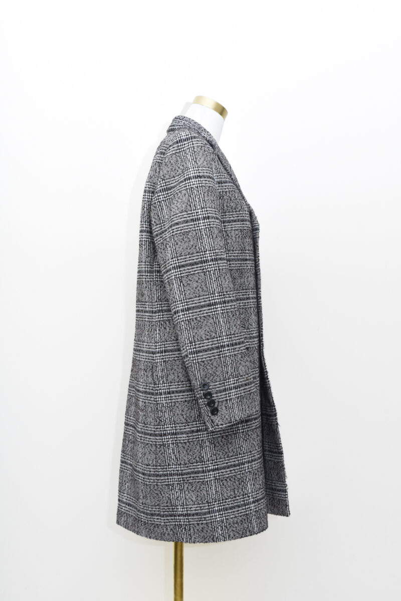 Checkered Gray Coat - Size 8