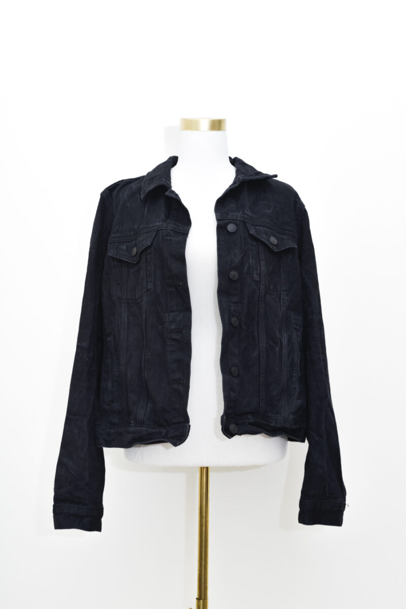 Black Denim Jacket - Size 12