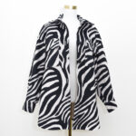 H&M Zebra Print Coat - Size 8