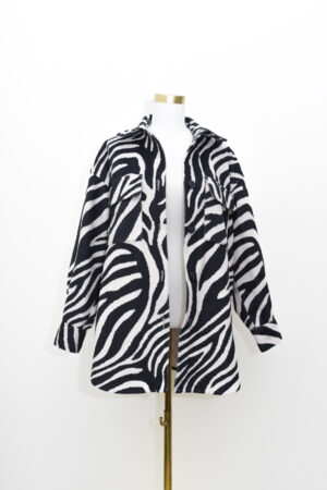 H&M Zebra Print Coat - Size 8