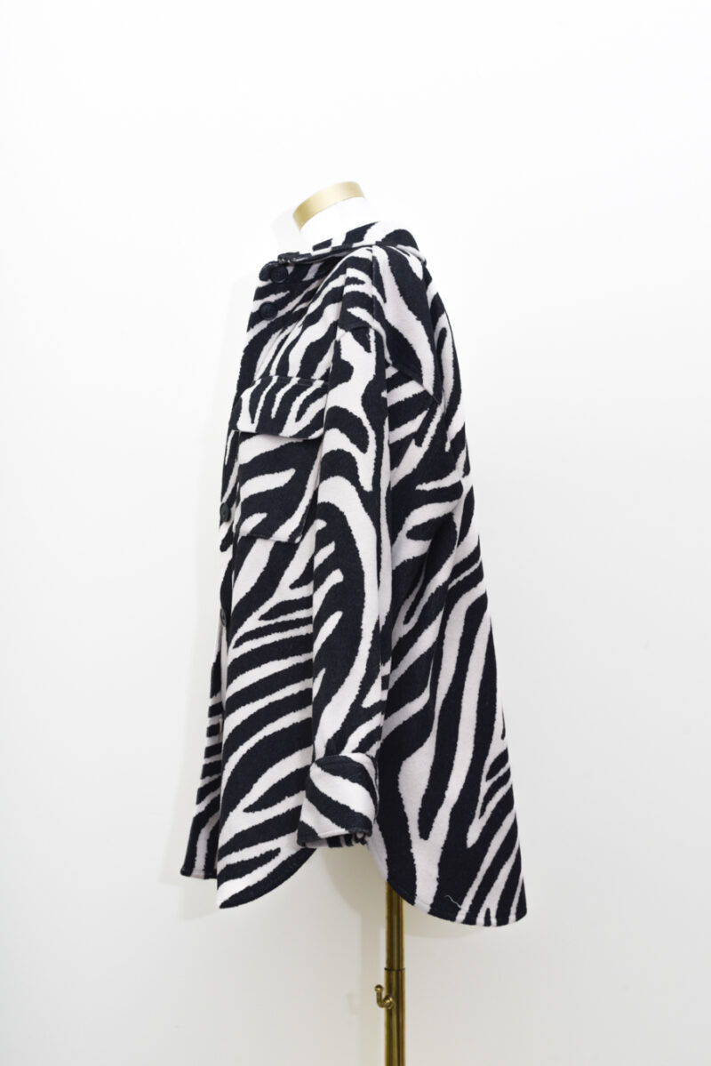 H&M Zebra Print Coat - Size 8