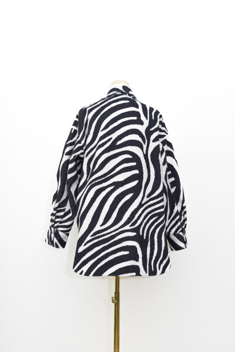 H&M Zebra Print Coat - Size 8