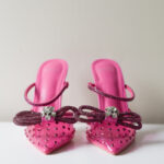 Novo Fuchsaia Pink Heel - Size 5