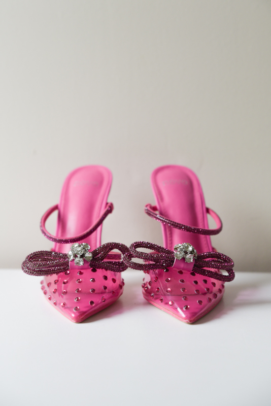 Novo Fuchsaia Pink Heel - Size 5