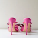 Novo Fuchsaia Pink Heel - Size 5