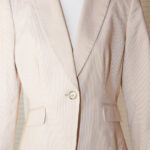 Striped Neutral Blazer - Size 10