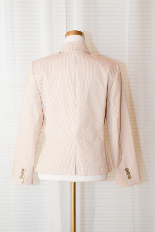 Striped Neutral Blazer - Size 10