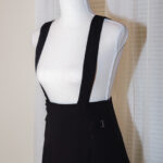 Black Maxi Skirt with Straps - Size 8
