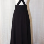 Black Maxi Skirt with Straps - Size 8