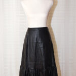 Faux Leather Midi Skirt - Size 12