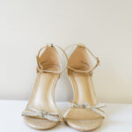 Novo Gold Shimmer Heel - Size 7