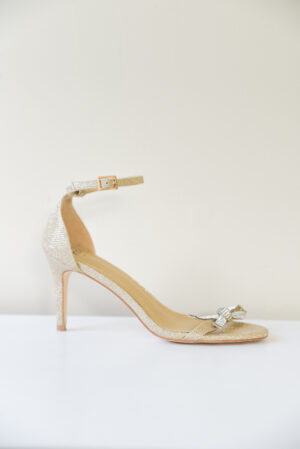 Novo Gold Shimmer Heel - Size 7