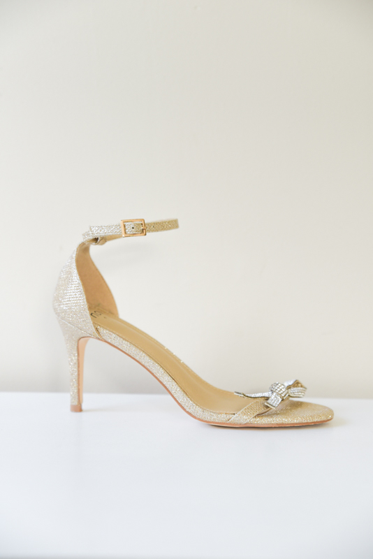 Novo Gold Shimmer Heel - Size 7