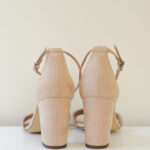 Novo Nude Crystal Strip Heel - Size 7