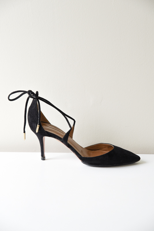 Aquazzura Black Heel - Size 6