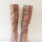 Suede Boot Heel - Size 7