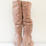 Suede Boot Heel - Size 7