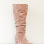 Suede Boot Heel - Size 7