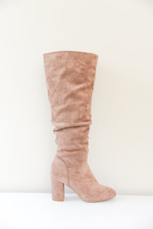 Suede Boot Heel - Size 7