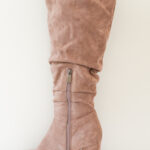 Suede Boot Heel - Size 7
