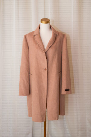 Tan Handmade Wool Coat - Size 10