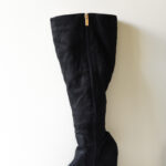 Black Suede Heel - Size 7