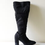 Black Suede Heel - Size 7
