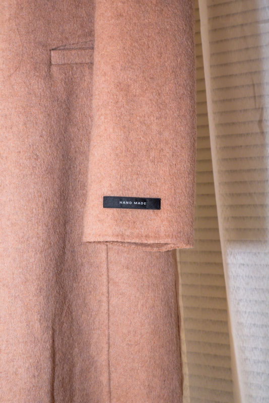 Tan Handmade Wool Coat - Size 10