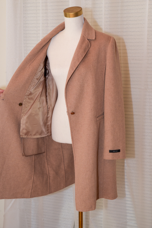 Tan Handmade Wool Coat - Size 10